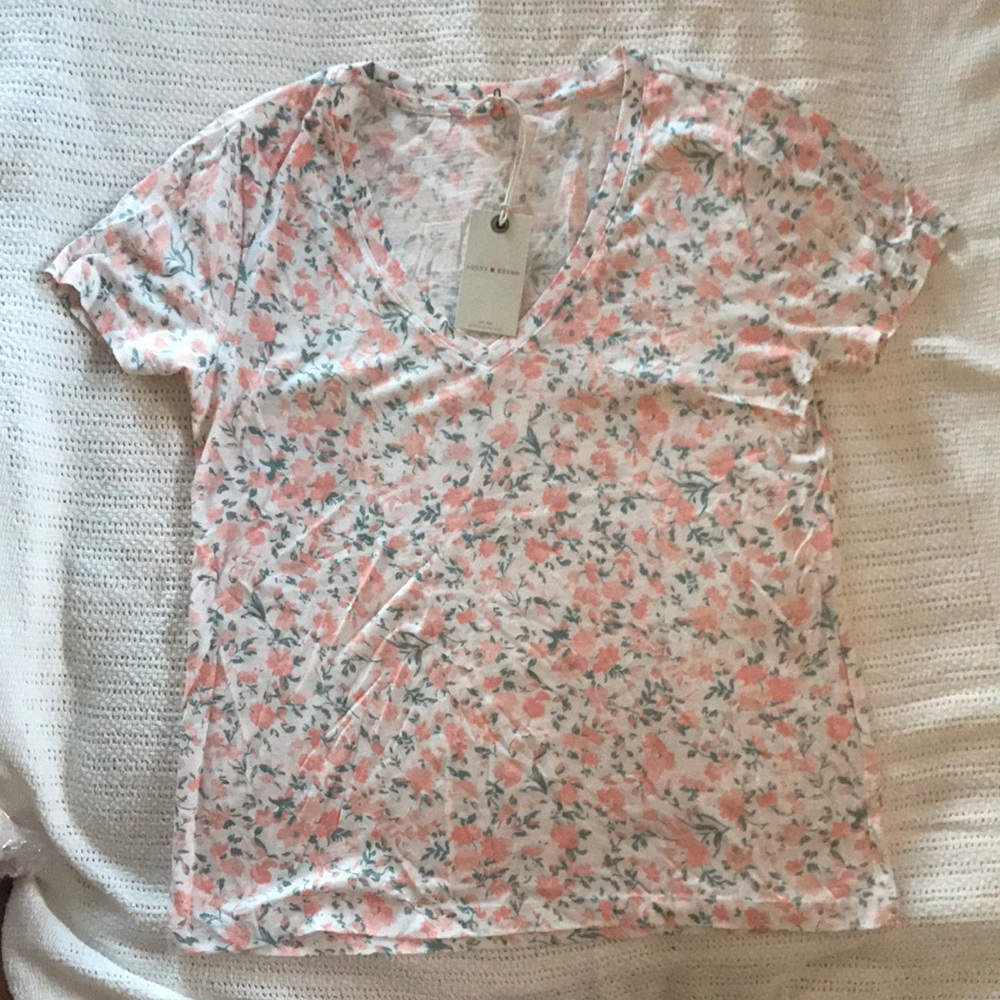 Lucky Brand Floral Baby Tee